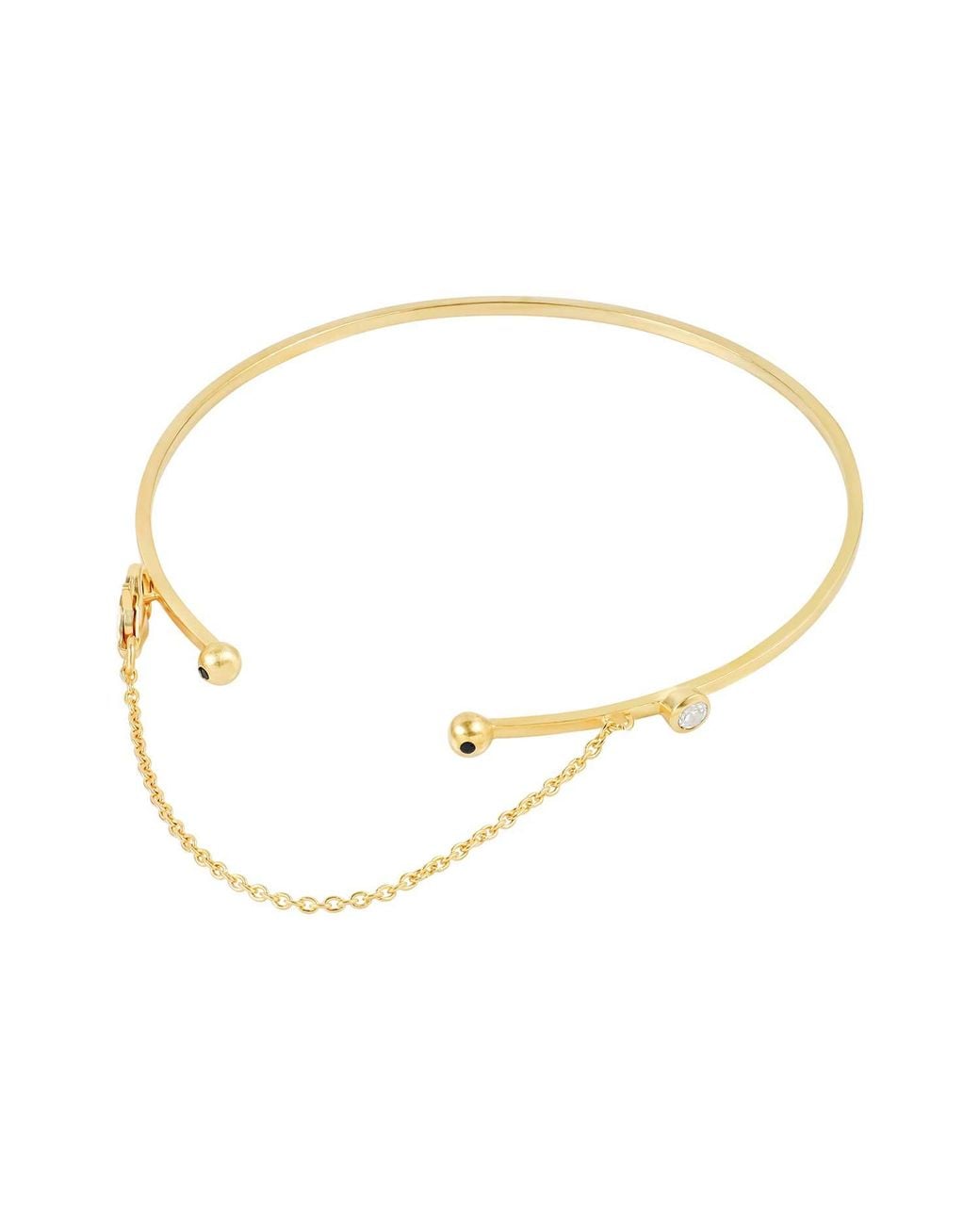 Moon London Metallic Issi Gemstone Vermeil Arm Cuff