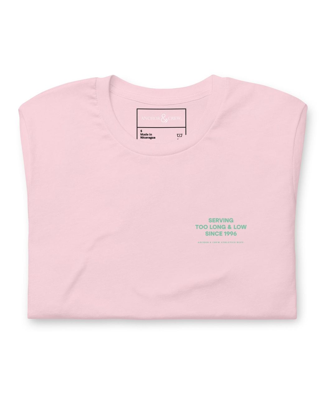 Anchor and Crew Pink Cotton Set Point Social Volleyball Club League Organic Cotton T-Shirt