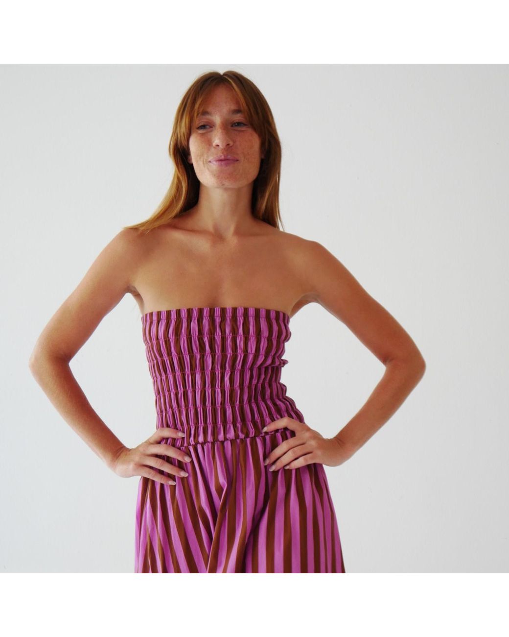 Mind Traveler Red Emily And Striped Dress