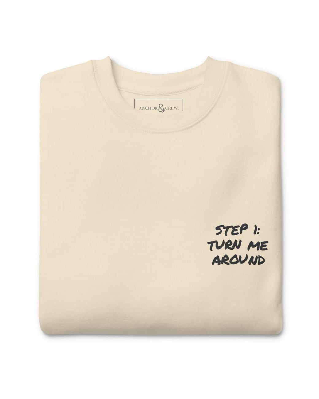 Anchor and Crew Neutrals Natural Actually Nevermind Annotations Organic Cotton Sweatshirt
