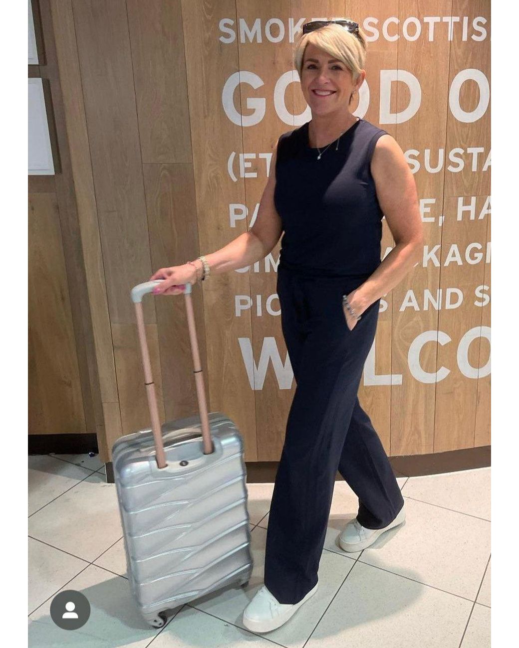 Weartwo London Blue Goddess Wide Leg Trousers