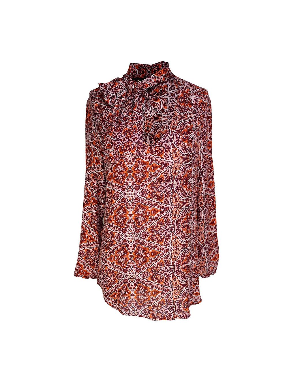 Jennafer Grace Red Willoughby Tie Front Blouse