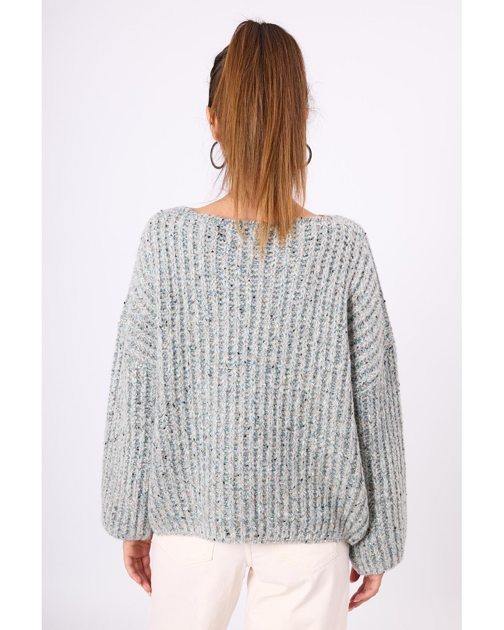 Peraluna Gray Maggie Thessaloniki Knit Subtle Glittered Jumper