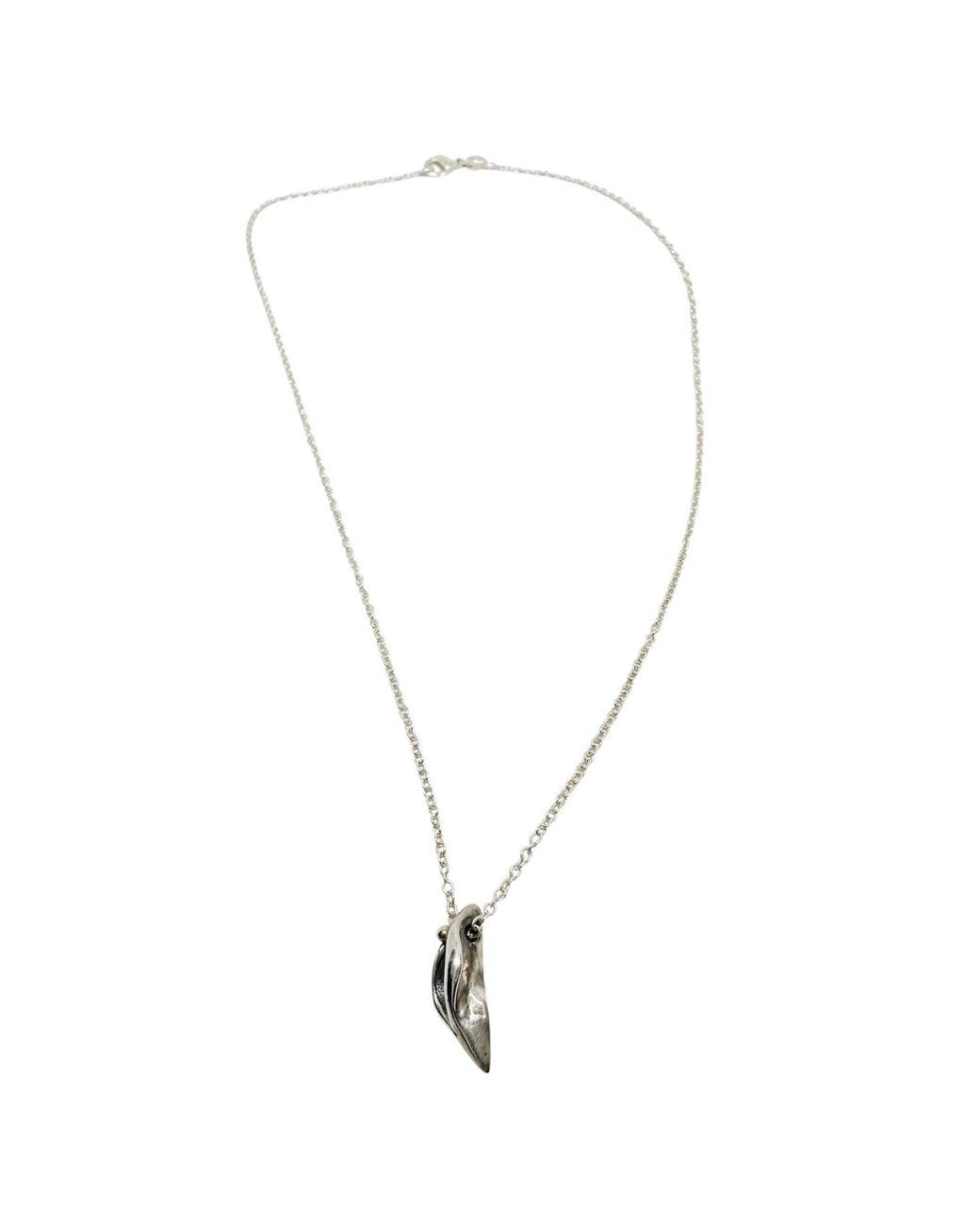 Tg-Jewellery by Tamara Gervasio Metallic Erotika Small Pendant Recycle Sterling Chain