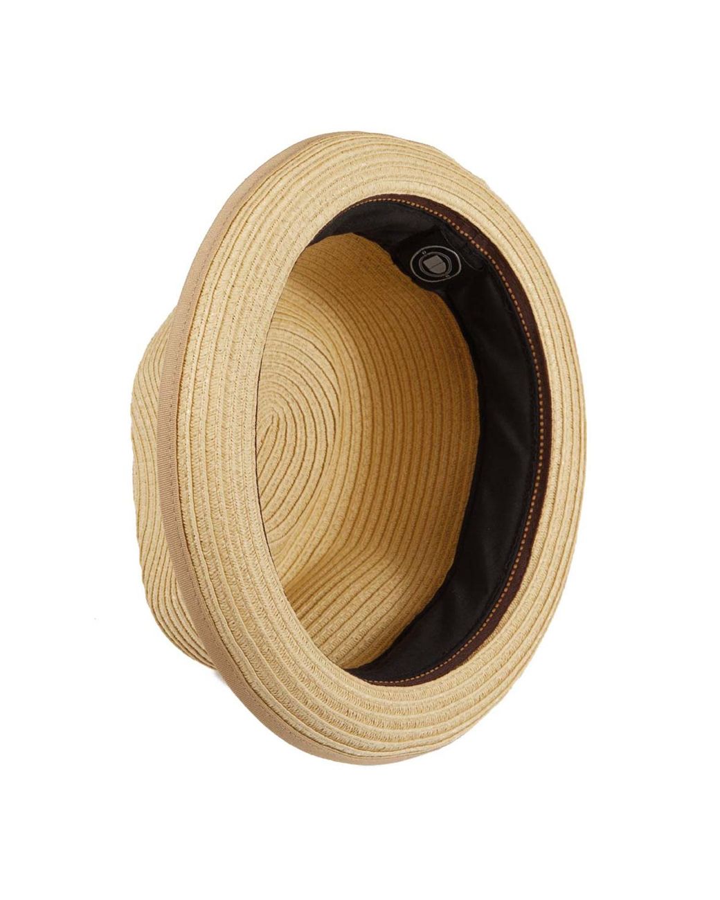 Dasmarca Hats Natural Neutrals Dasmarca Andy Short Brim Trilby Retro Summer Skimpy Brim Straw Braided Hat for men