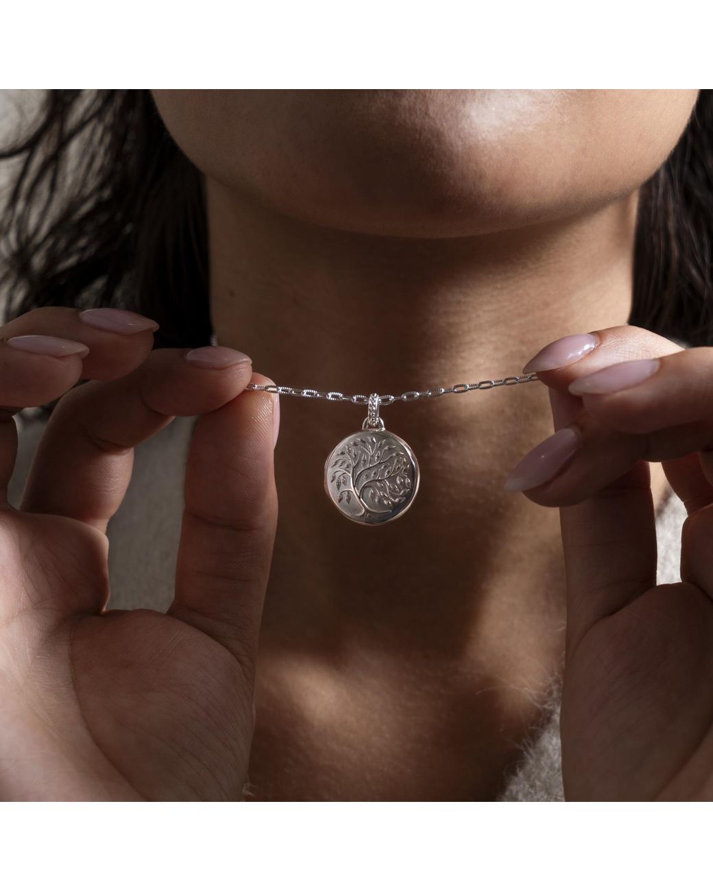 Dower & Hall White Tree Of Life Locket