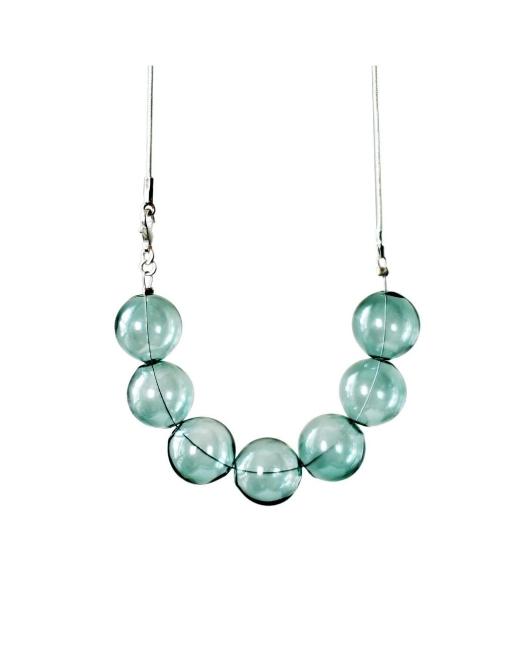 Laura Daili Green Emerald Dream – Hand-Blown Glass Necklace