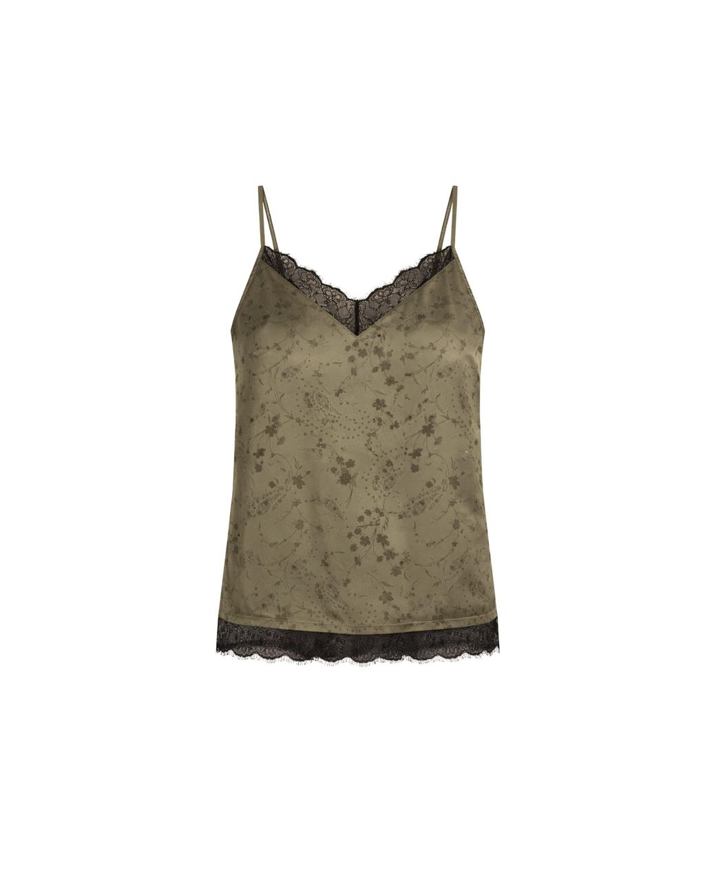 Little Lies Green Iris Satin Cami