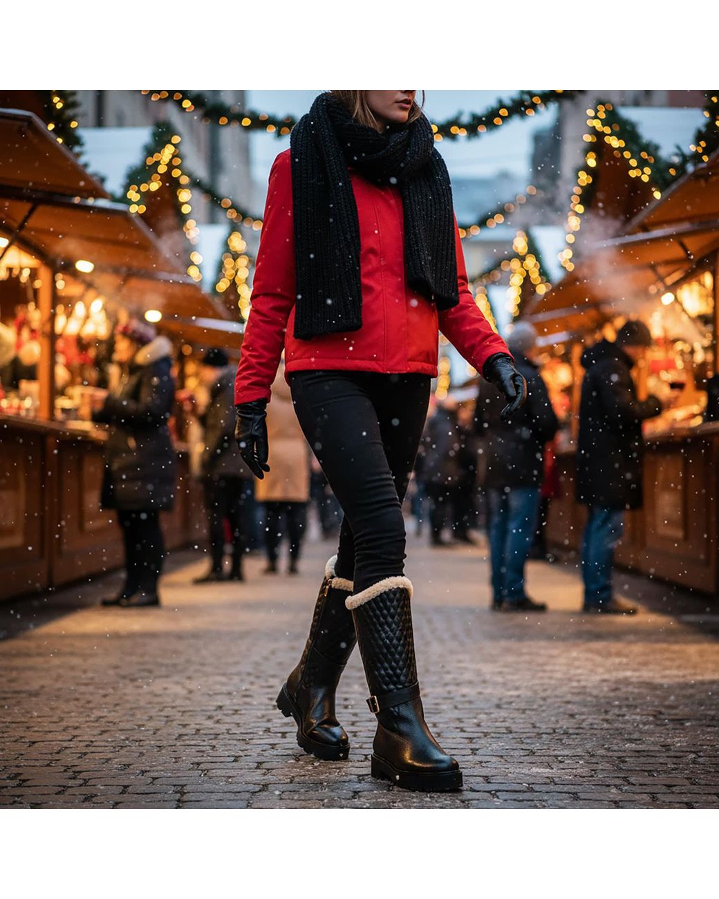 Beautiisoles by Robyn Shreiber Made in Italy Blue Tulsa Leather Platform Winter Boot