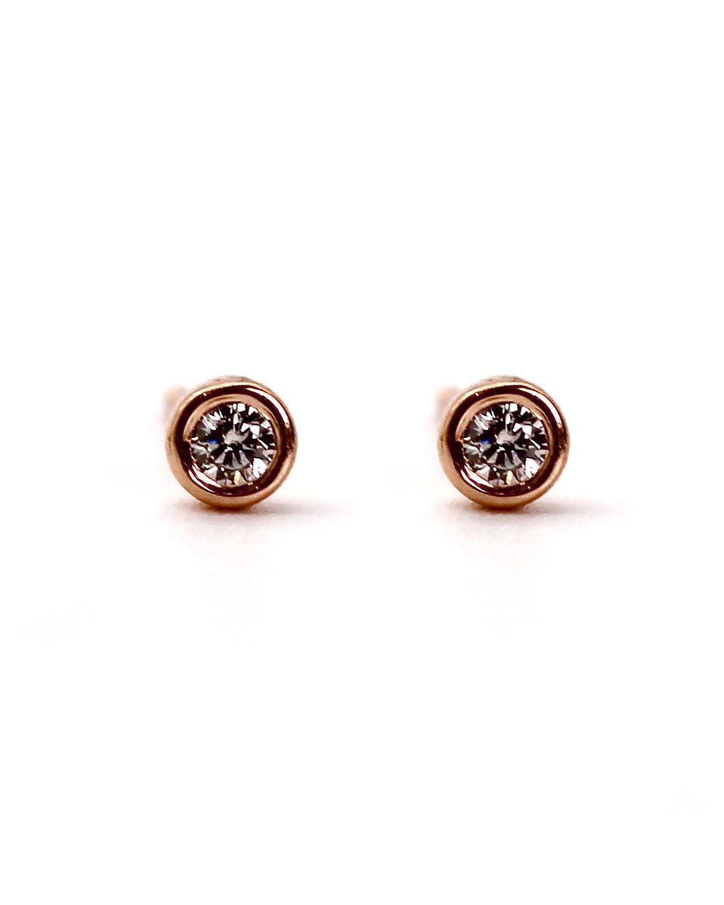 VicStoneNYC Fine Jewelry Pink Natural Diamond Stud Earrings