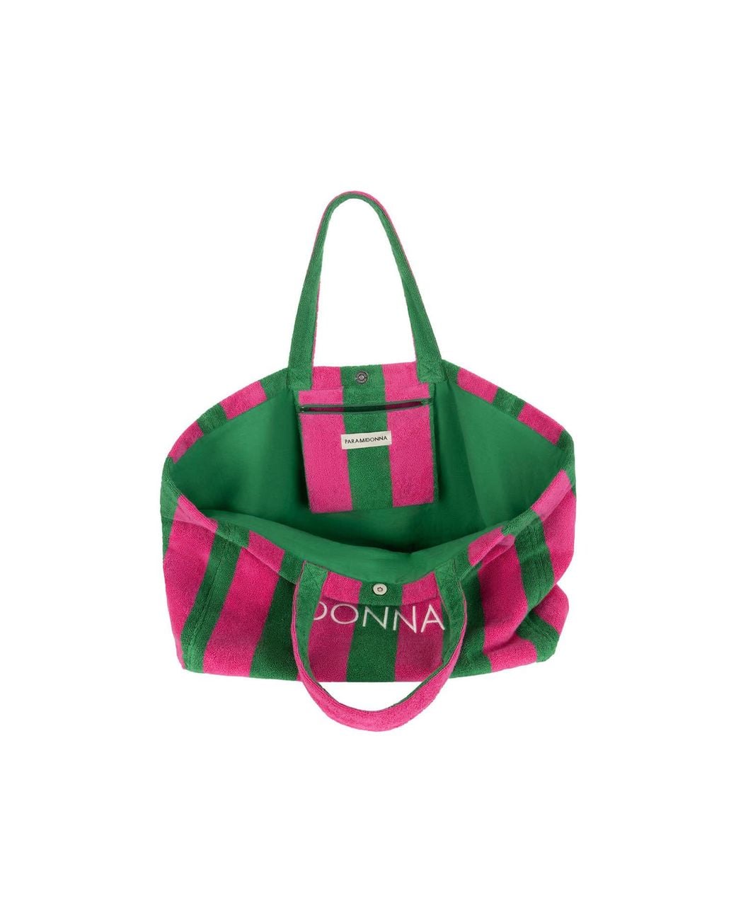 Paramidonna Red Large Tote Bag Fuchsia/Emerald