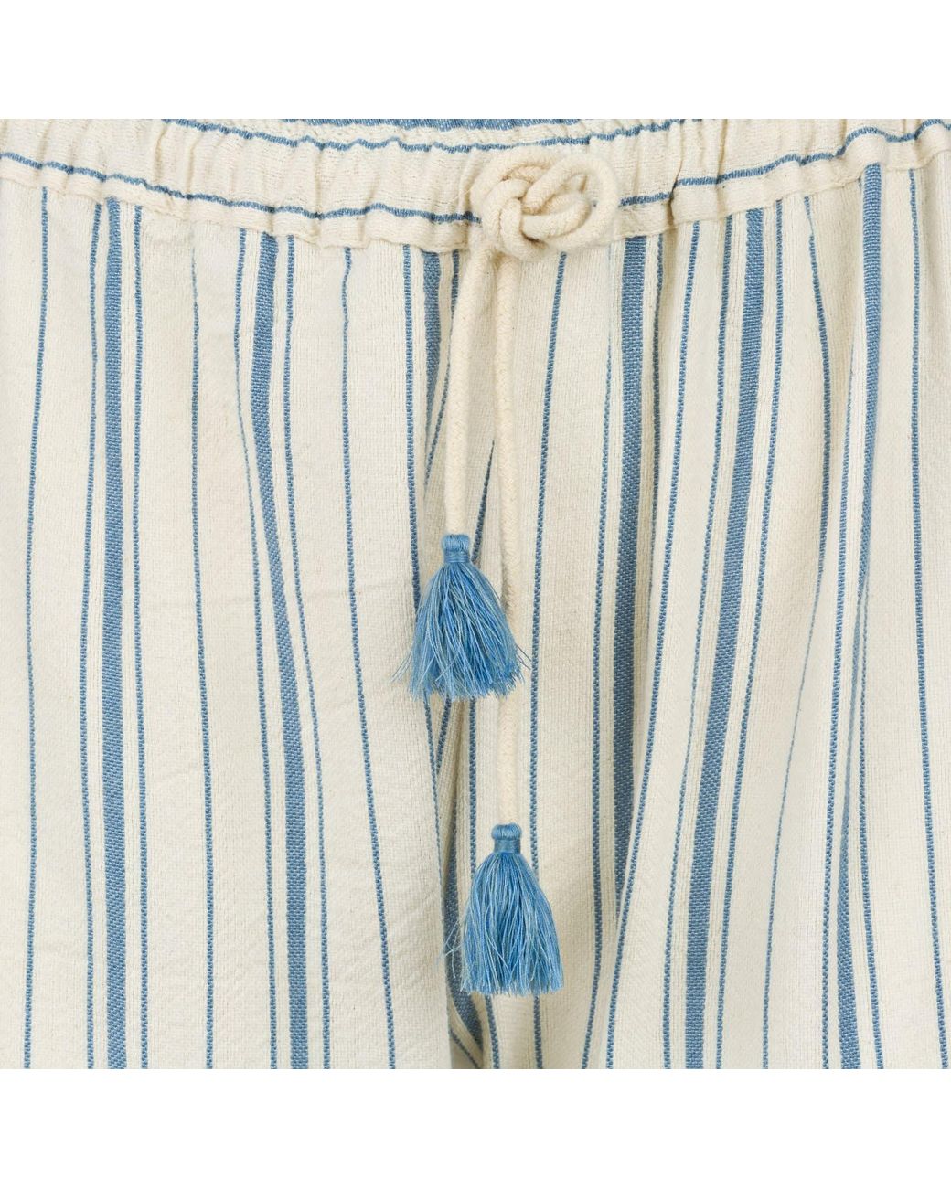 Boutique Kaotique Blue Striped Moroccan Beach Trousers