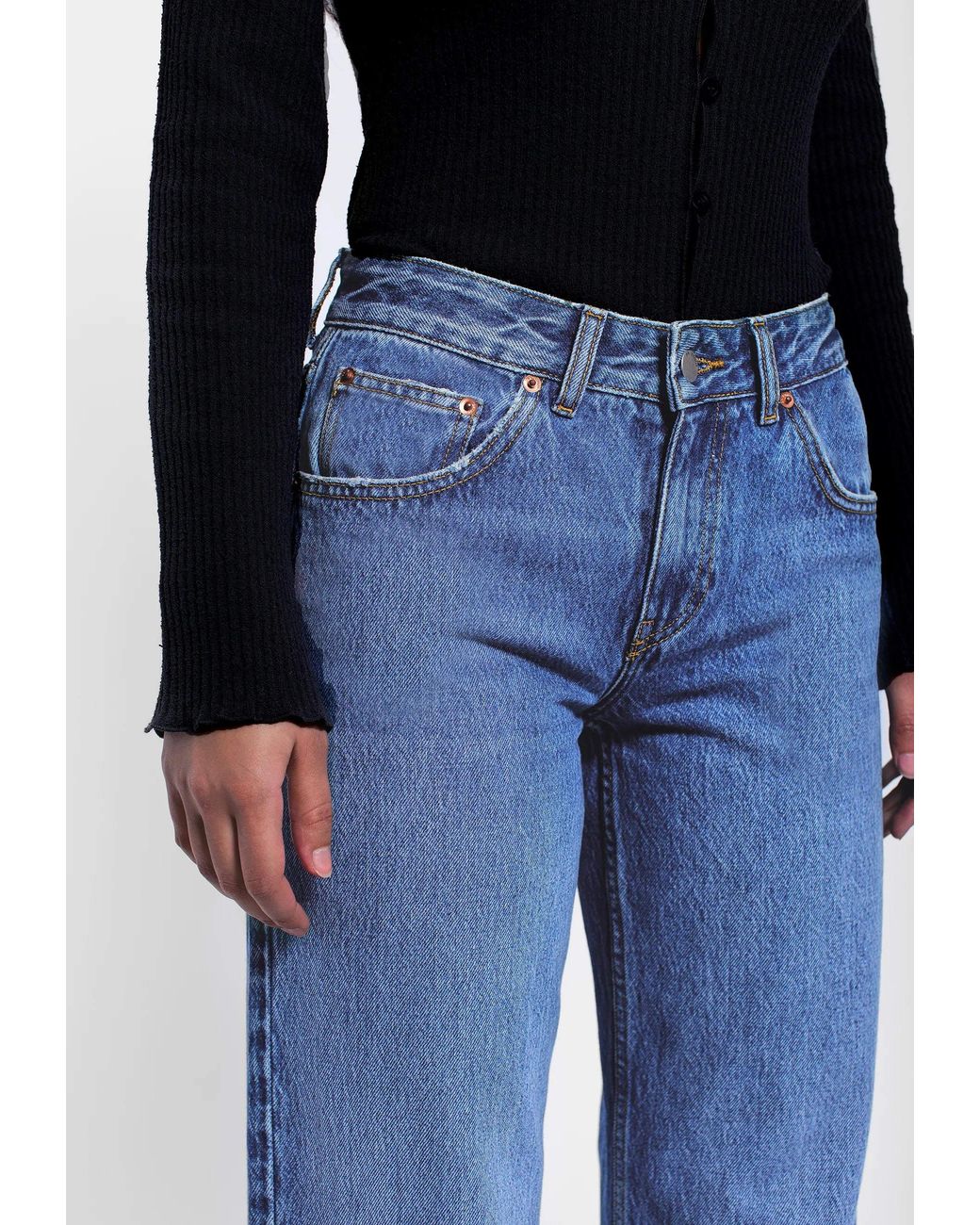 Dr. Denim Blue Rhue Low Wide