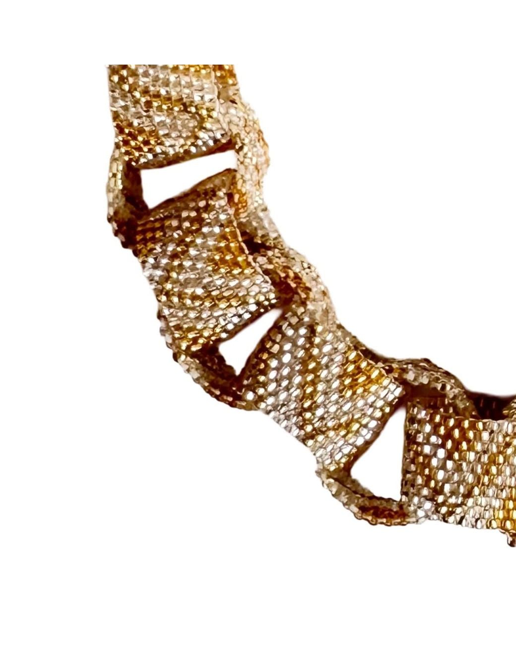Iliana Arrazola Metallic Bold Chunky Link Necklace, And, Glass Beads, Beaded Jewelry