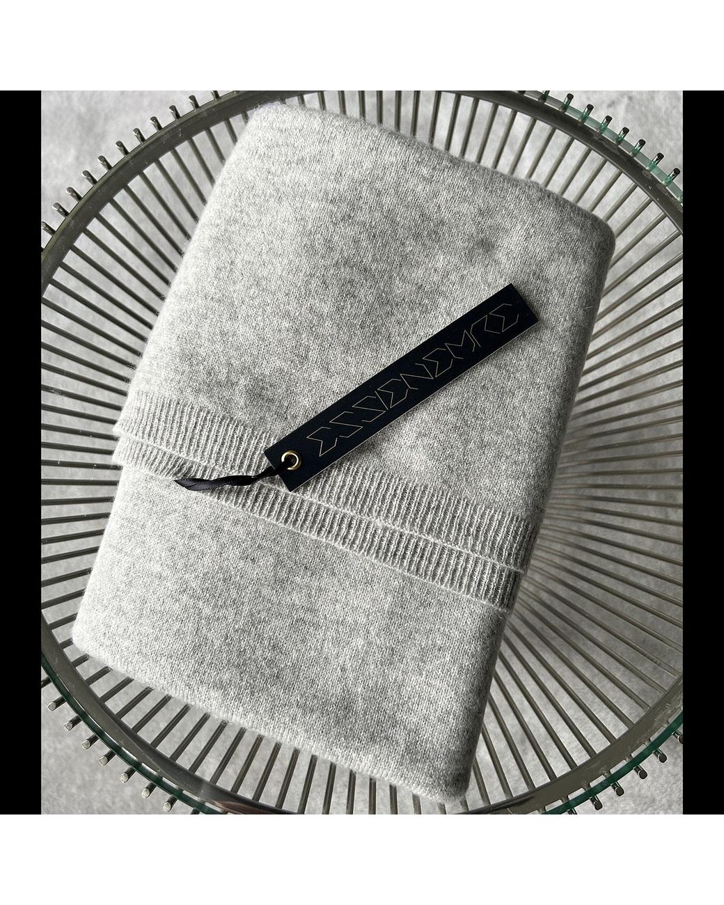 Essien & Emre Green Cashmere Scarf Marl for men