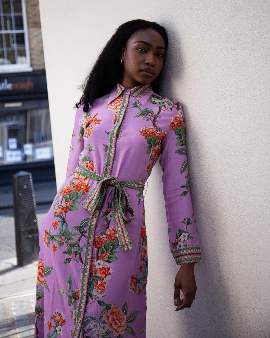Raishma Pink Enola Lilac Midi Dress