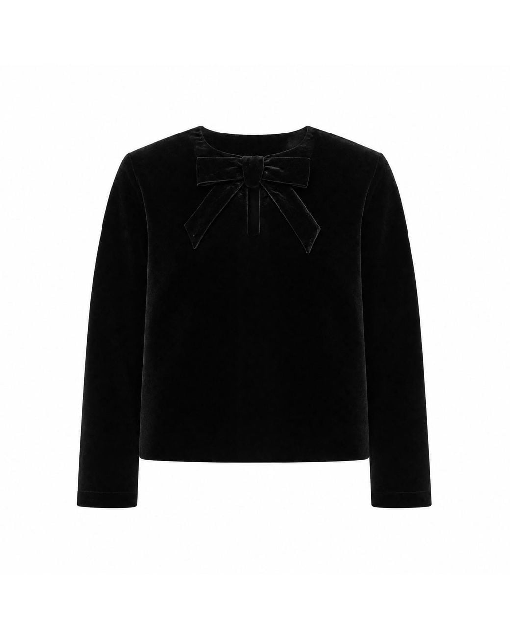 Yumi' Black Velvet Bow Jacket
