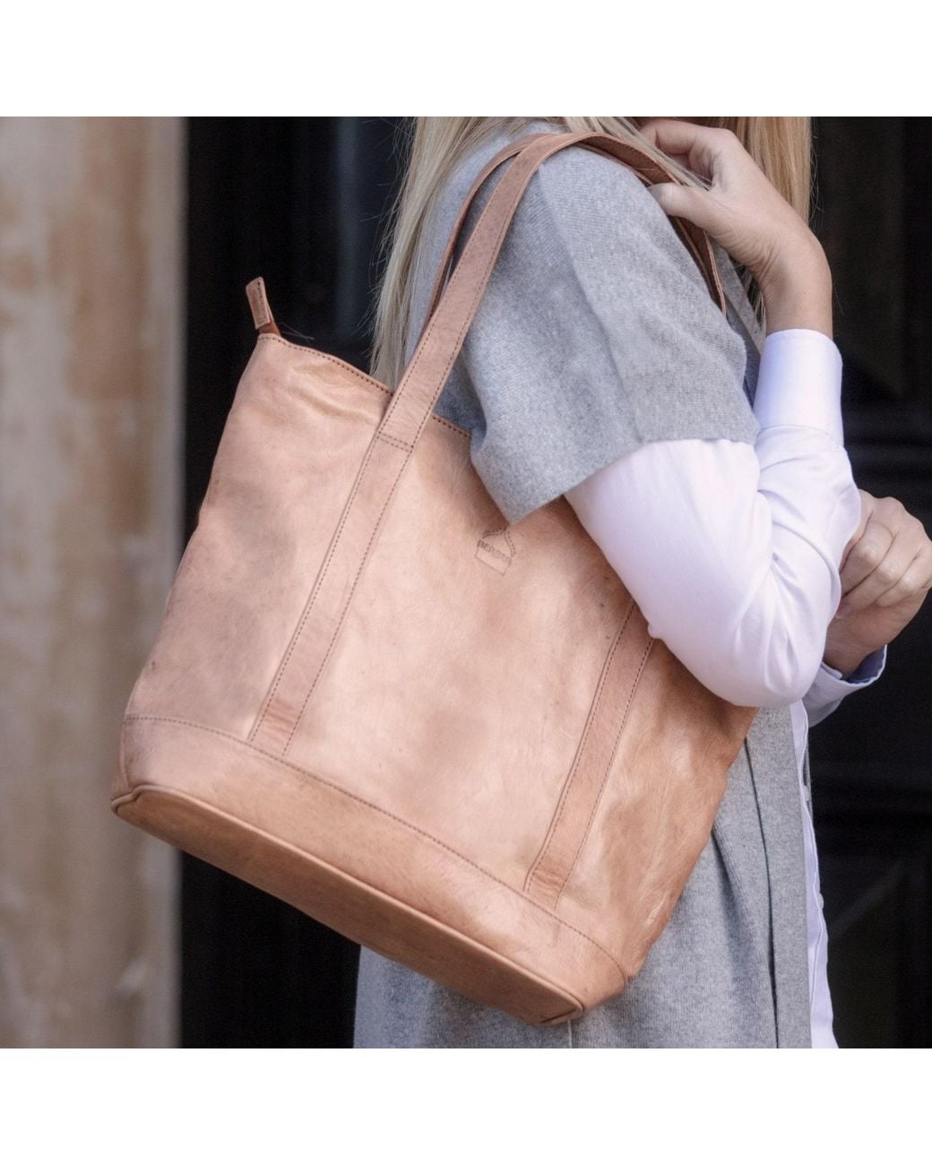 Berber Leather Brown Neutrals The Nador Tote Bag