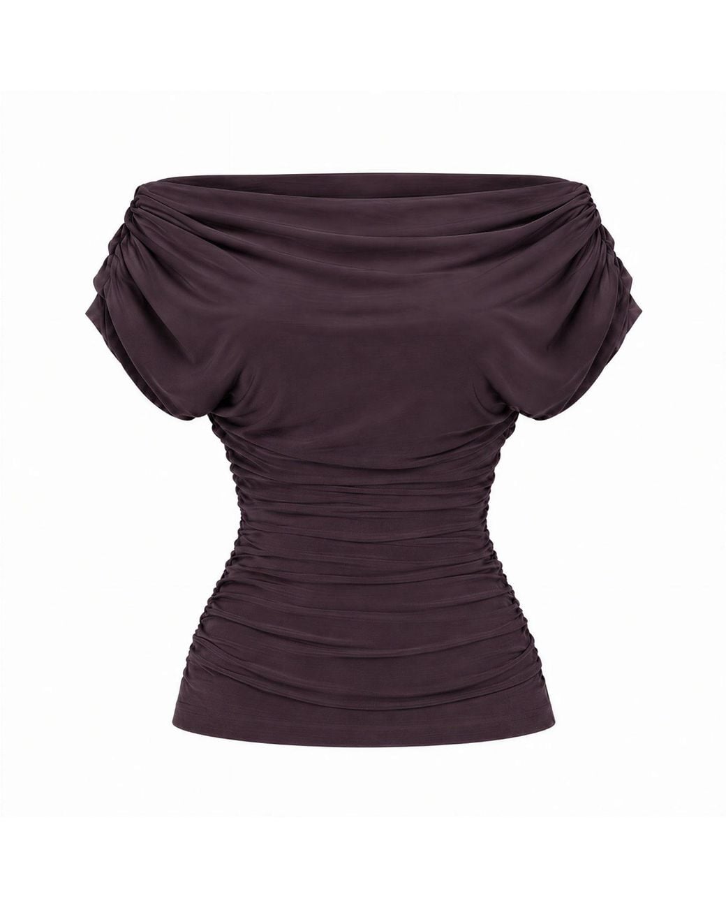 Atom Label Purple Carbon Bardot Occasion Top
