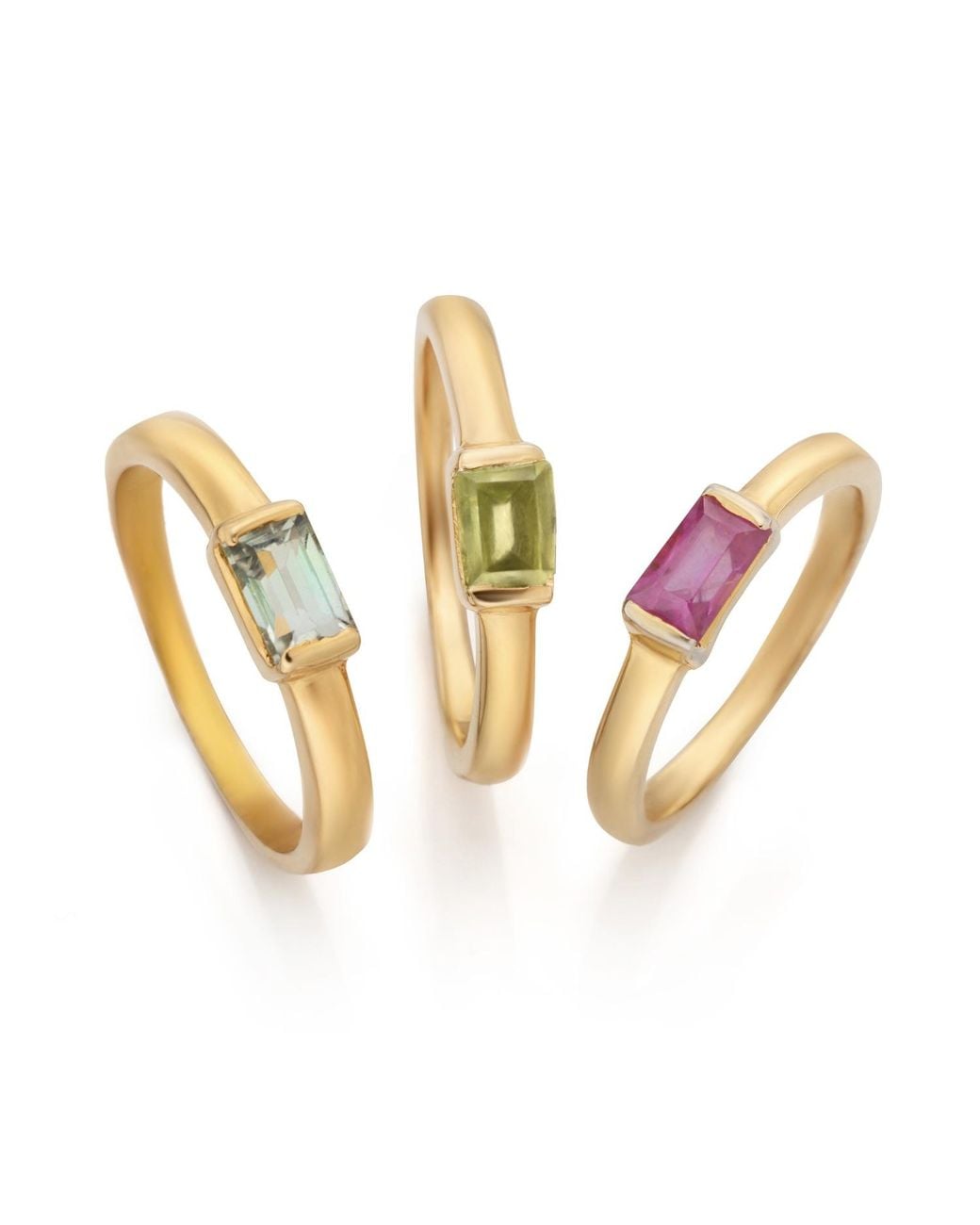 Preeti Sandhu Metallic 14K Plated Stone Ring