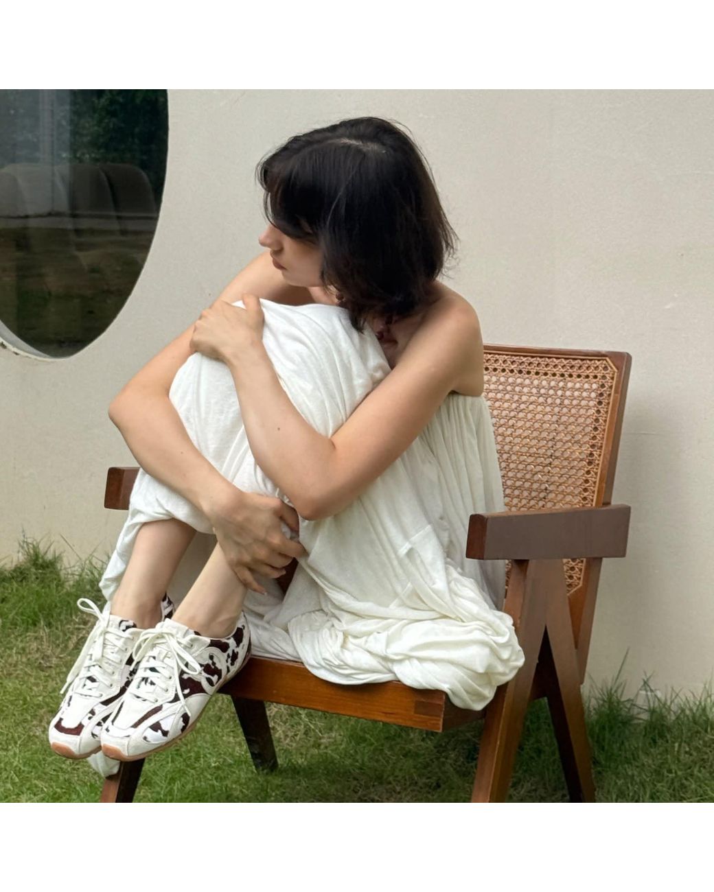 23Rd August . White Object Suede Low Top Sneakers