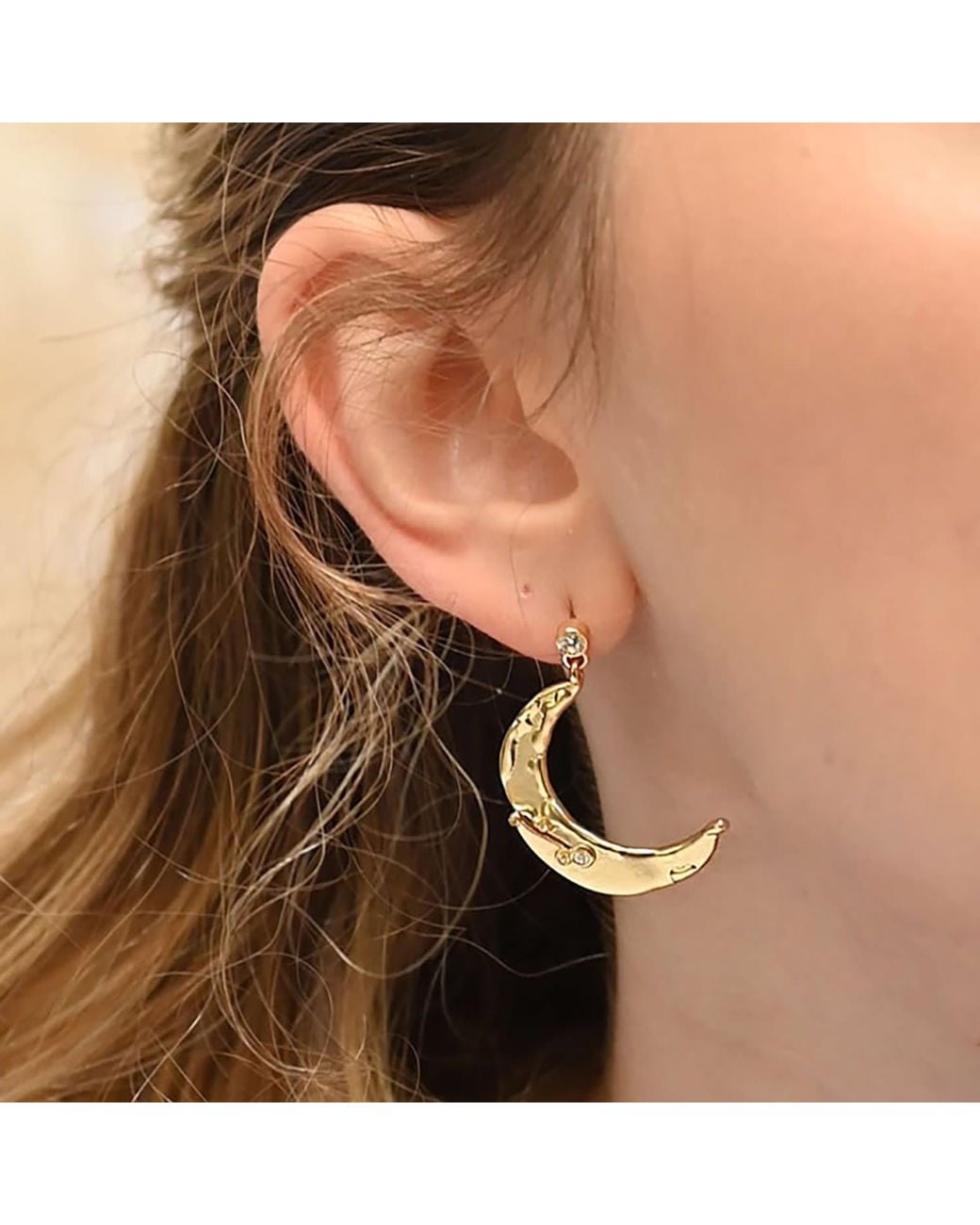 Rare Matters Jewelry Metallic Valentines Alluring Sun And Moon Earring Special Card