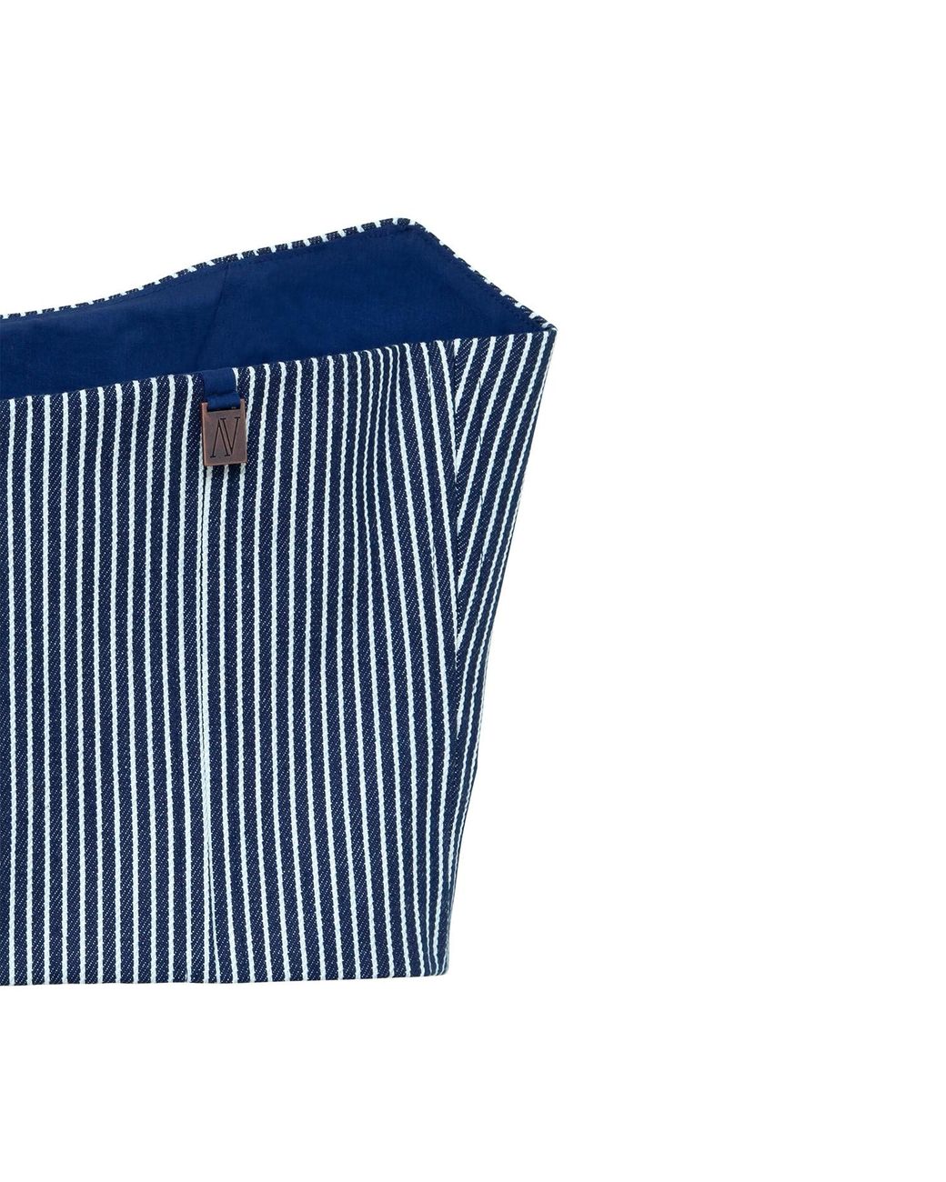 Audrey Vallens Blue Denim Affair Stripe Corset