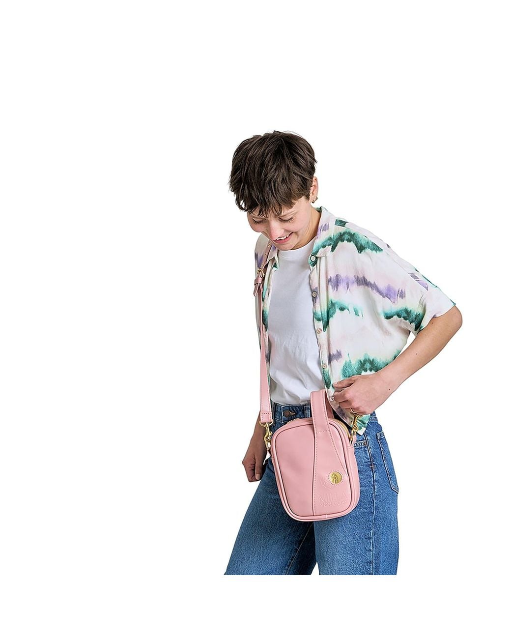 Milla Von Cosy Pink Crossbody Bag Flex Rose'