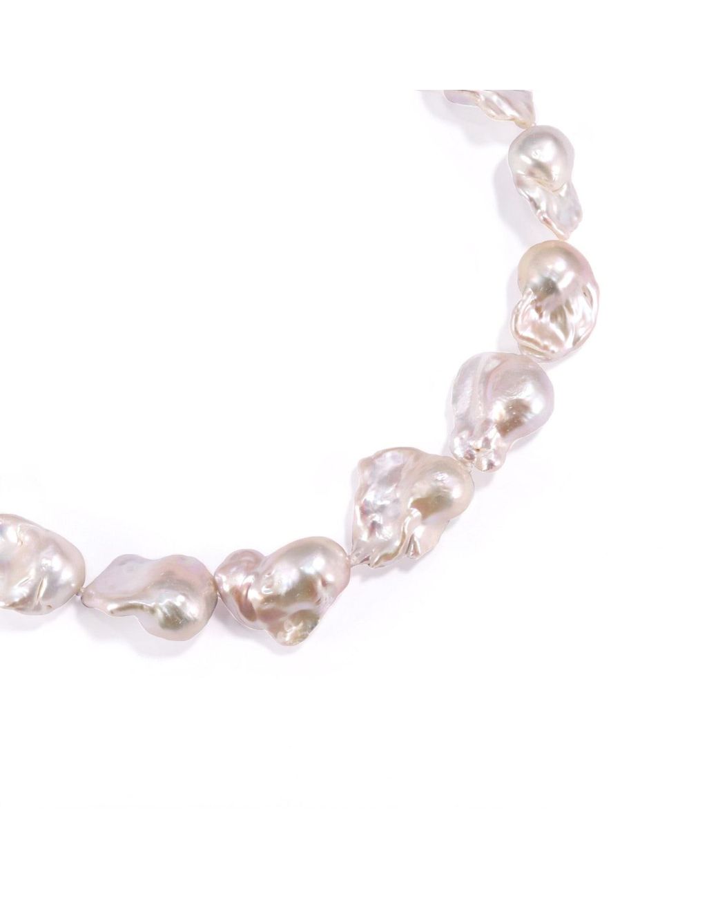 Mineralgems•Studio Metallic Giant Baroque Pearl Necklace