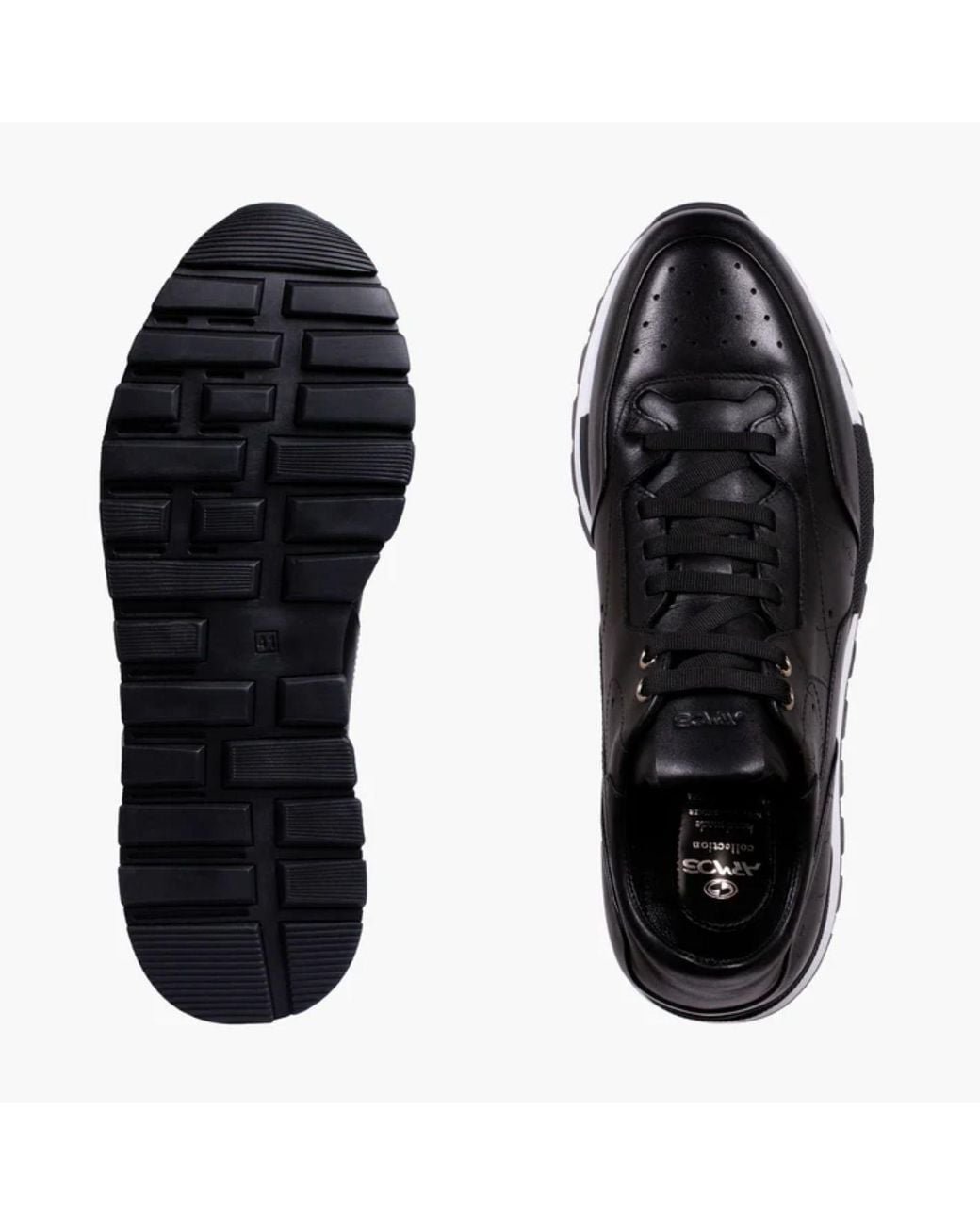 Armos Black Sneaker With Sole for men