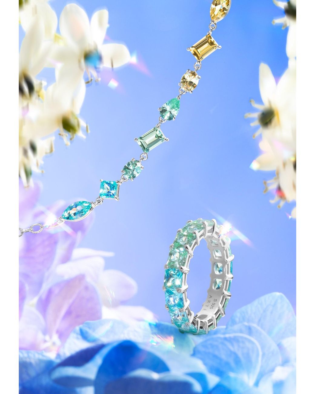 Arte Madrid Blue Sundaze Eternity Ring