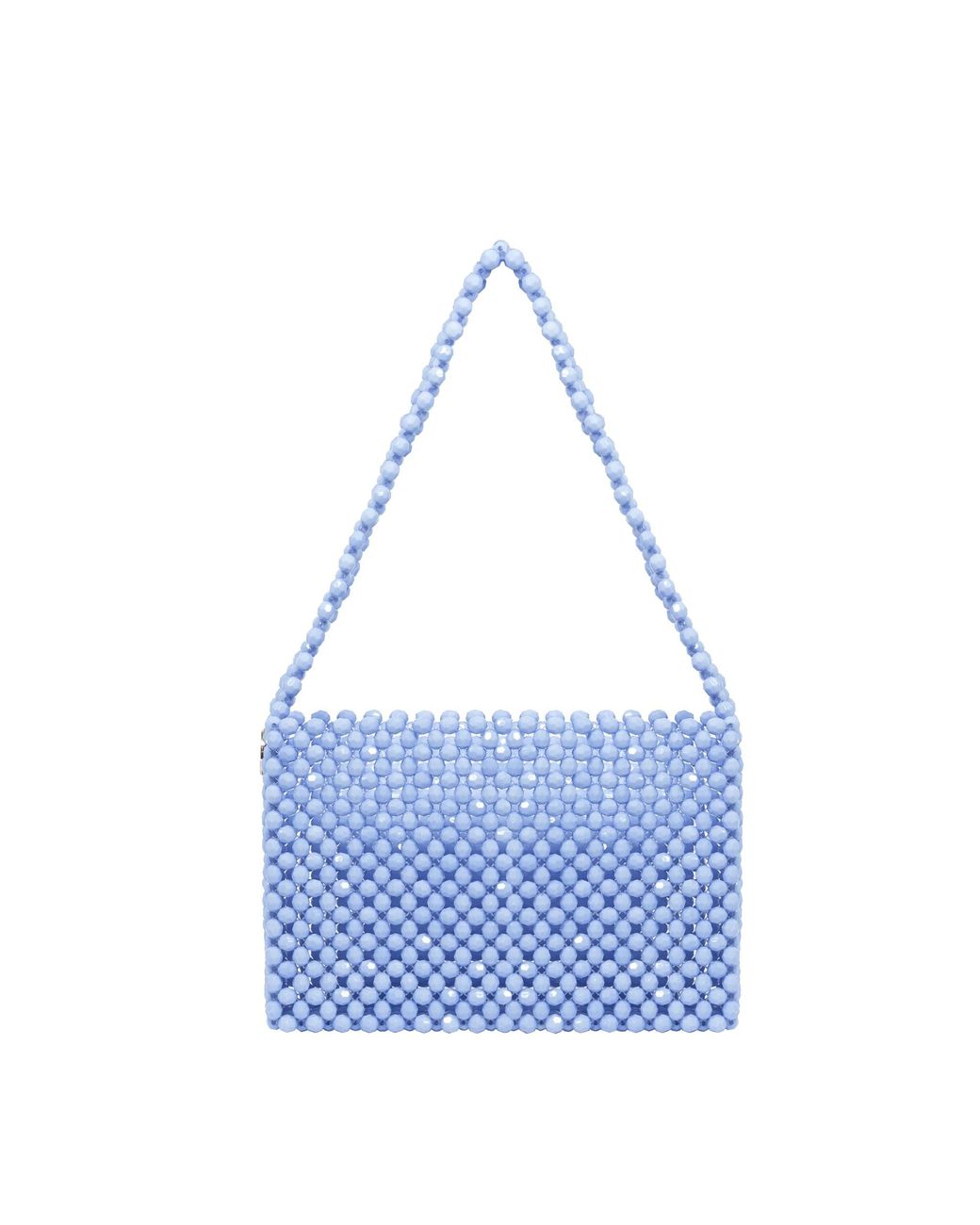 Tillie Beads Blue Color Pop Beaded Shoulder Bag