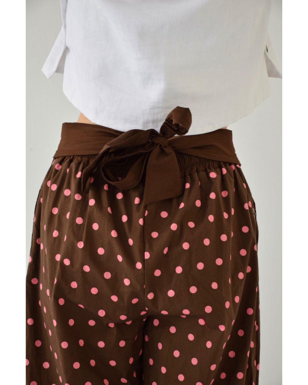 Mind Traveler Brown Lia And Polka Dot Trousers