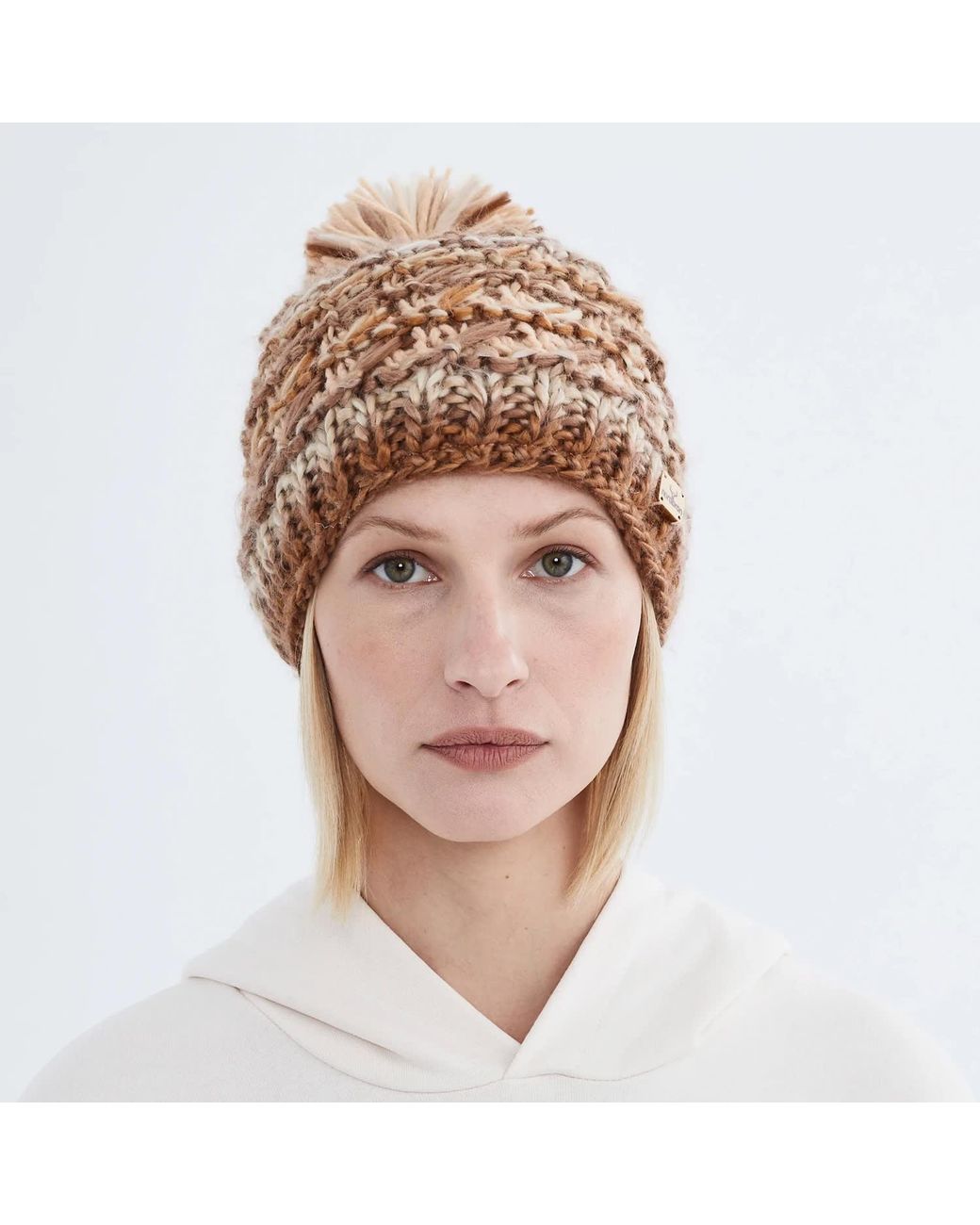 Norbron Brown Cherly Autumn Leaf Beanie
