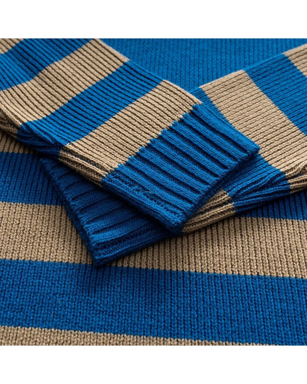 Fully Fashioning Blue Brooke Sweater