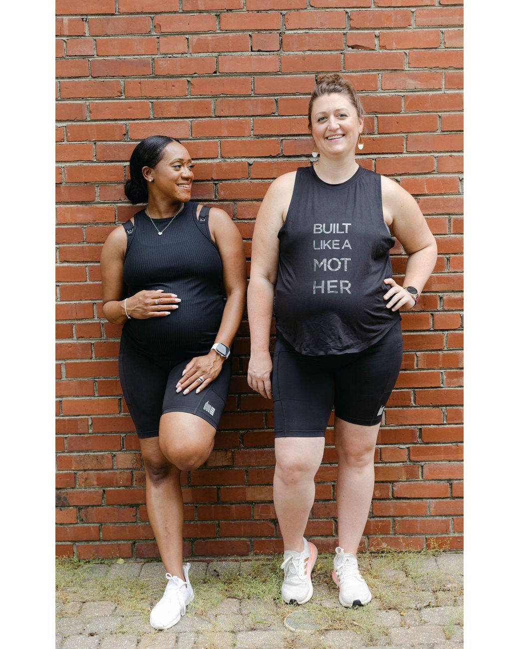 Duofit Maternity Activewear Blue Bobbi Maternity Biker Shorts