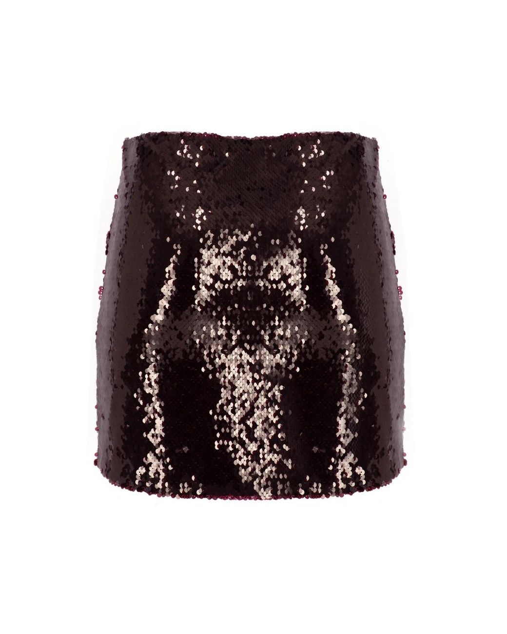 Herfetch Purple Neutrals Mini Bling Bling Skirt-Burgundy