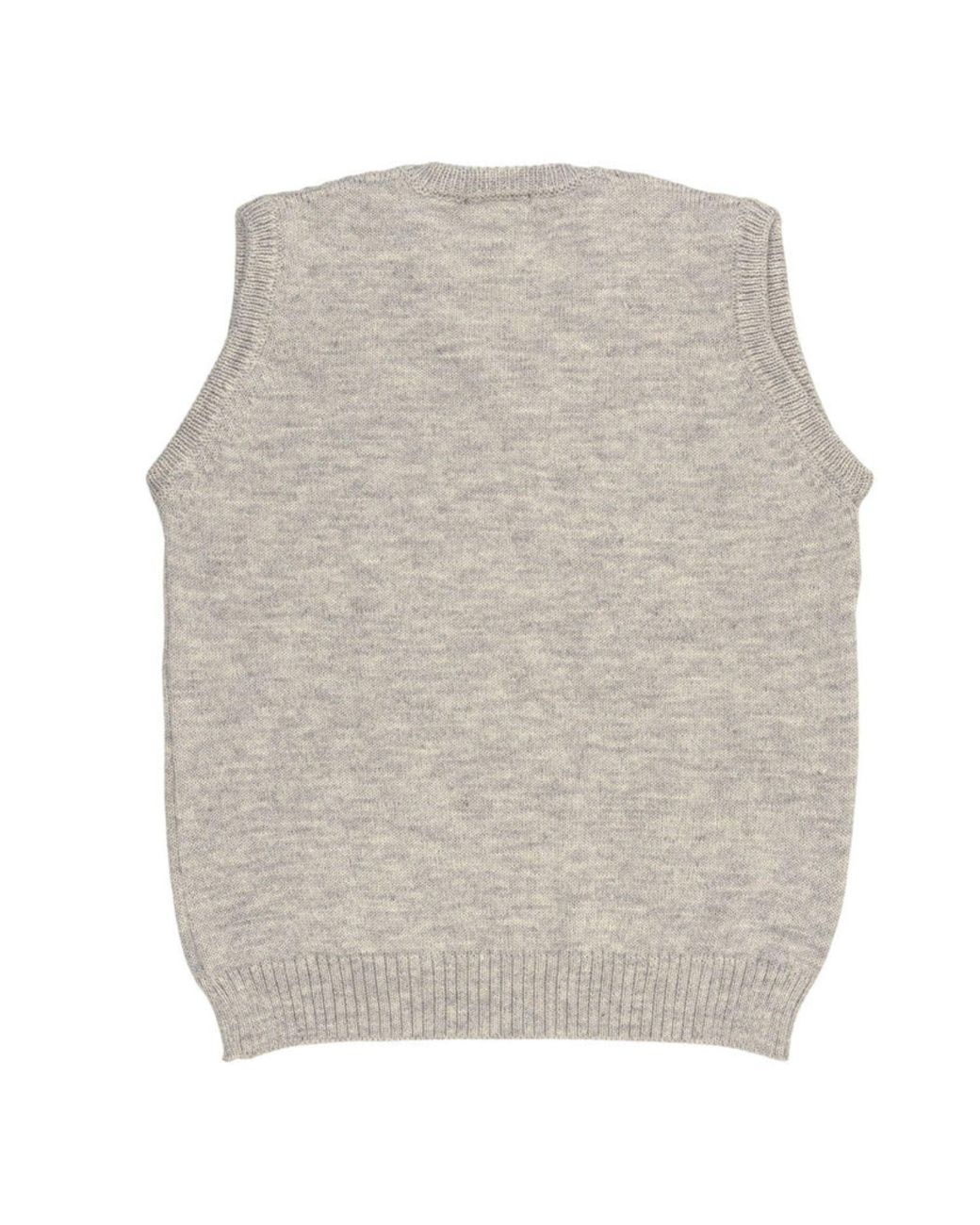 Arthur Beale Gray Maritime Sleeveless Jumper for men
