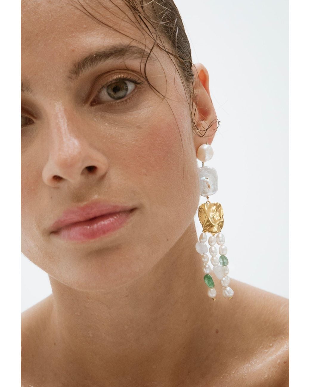 Lavani Jewels White Juno Pearl Earrings