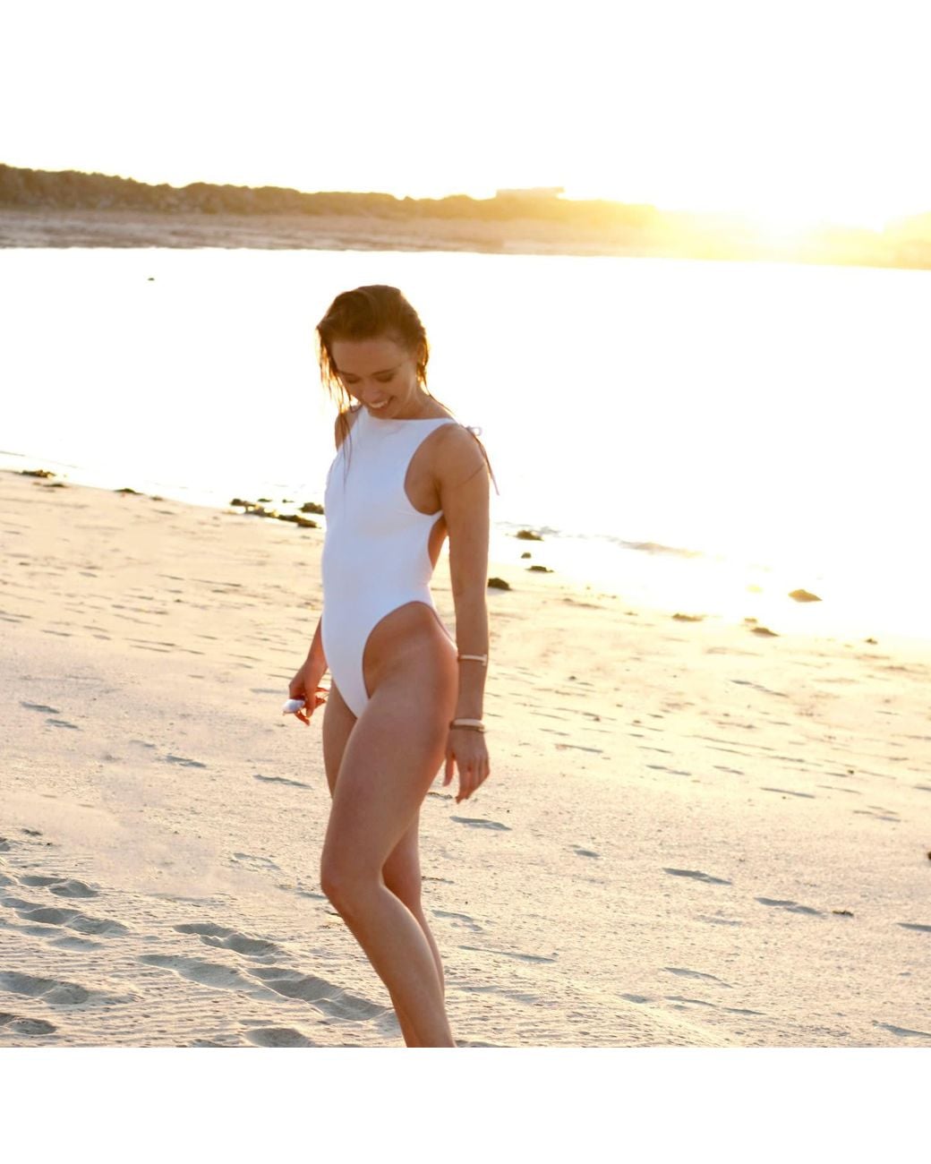 Terra Dea White Pina Colada One Piece Swimsuit