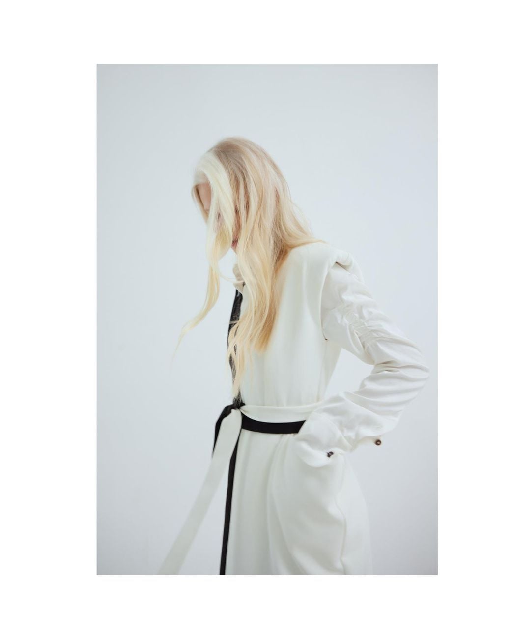 Julia Allert Black Neutrals Fashion Midi Dress With Belt And Bold Shoulders – & Ivory