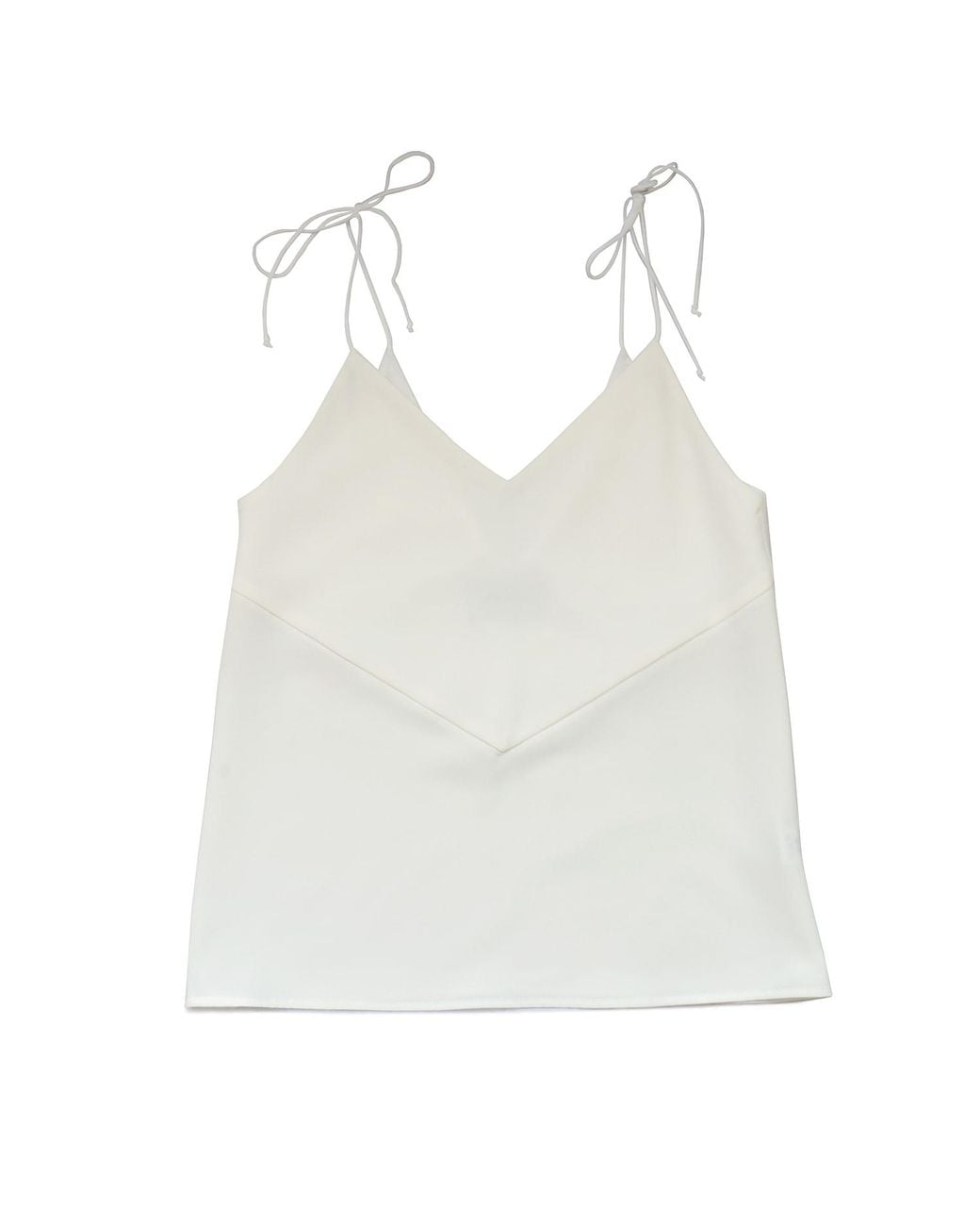 2KStyle White Acne V-Cut Spaghetti Straps Camisole