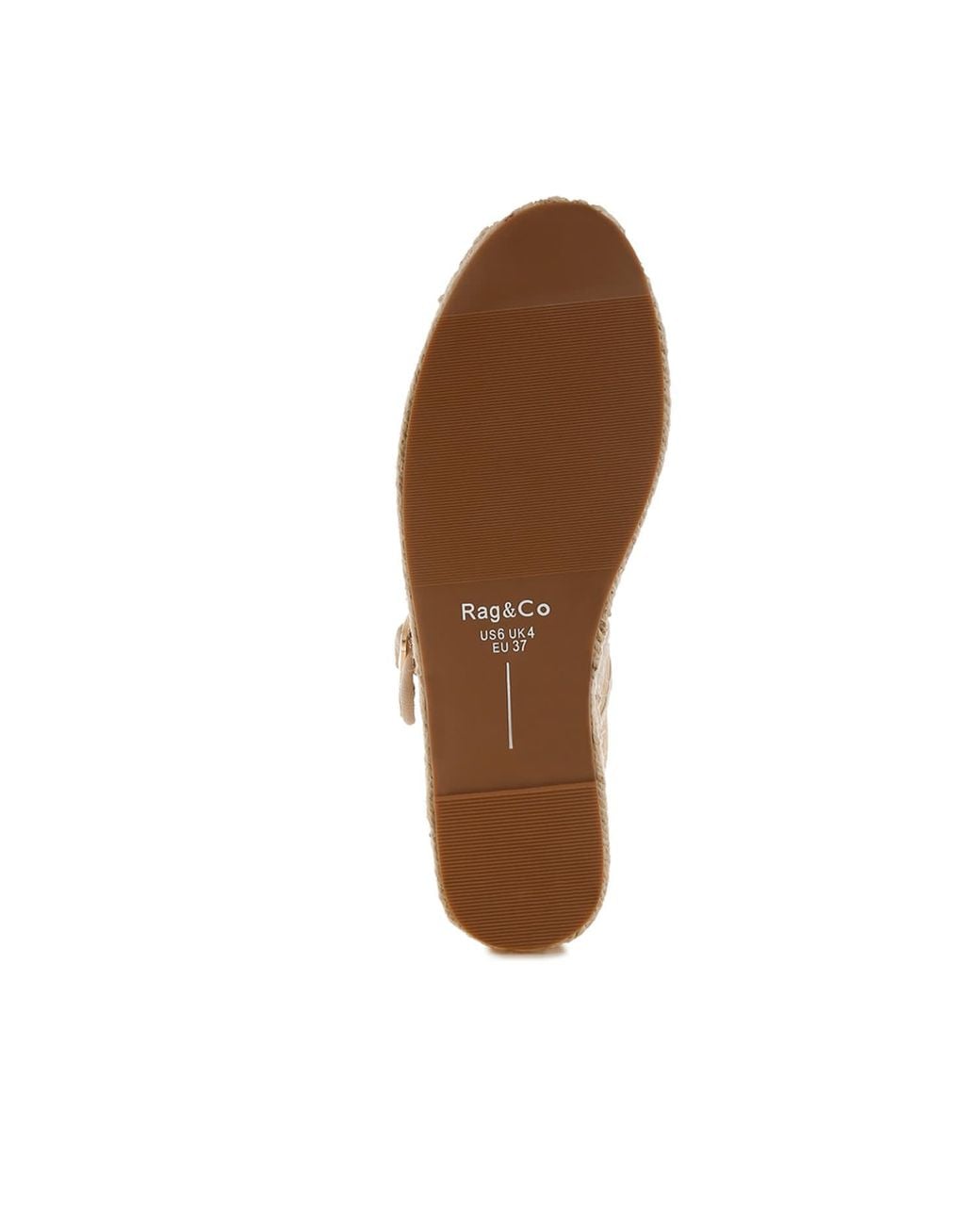 Rag & Co Natural Neutrals Bolean Soft Suede Leather Mary Jane Espadrilles