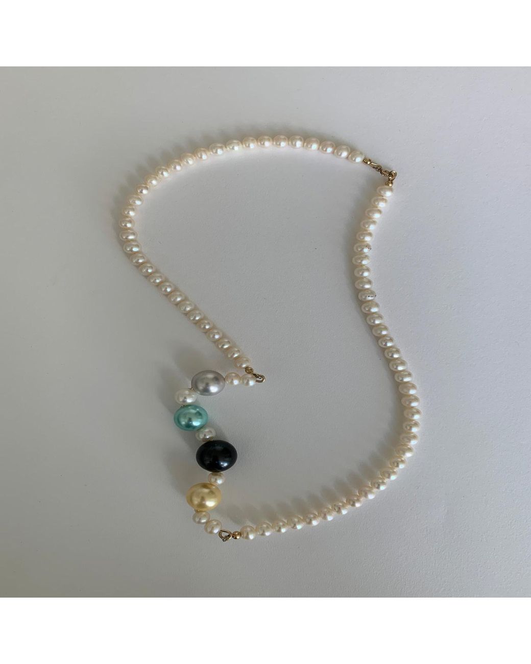 Florentis Jewellery Metallic Not Your Mother's Pearls Necklace
