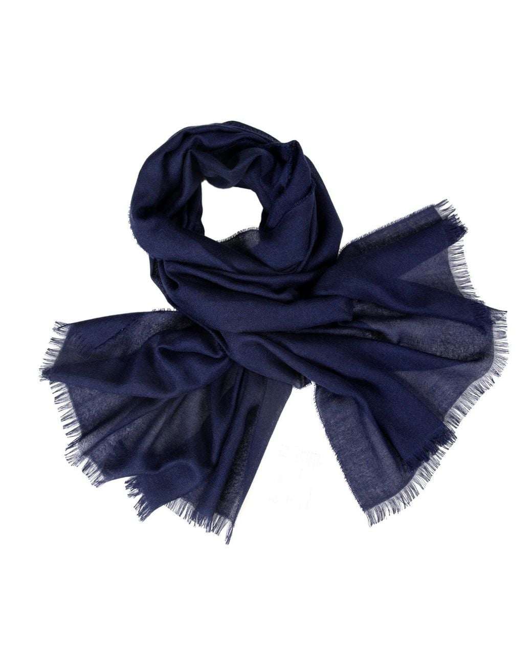 Kinalba Blue Weekender Cashmere & Silk Scarf