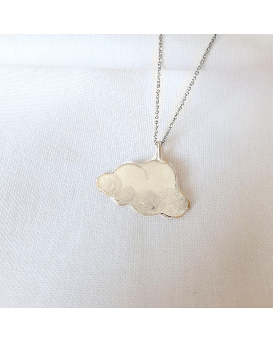 Lily Flo Jewellery White Cloud 9 Necklace On Sterling