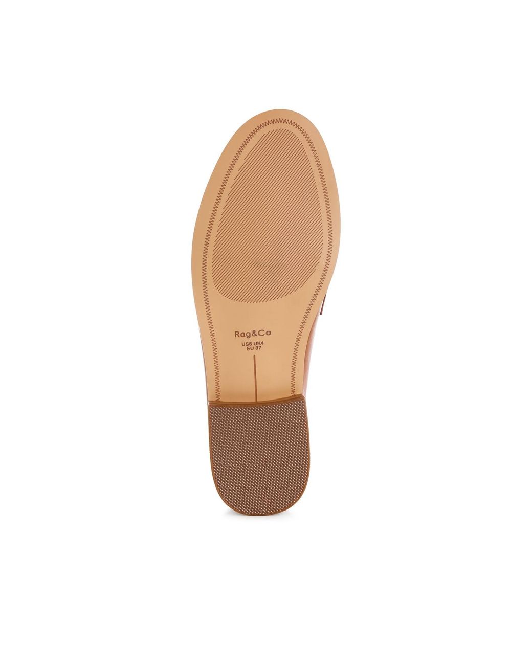Rag & Co Brown Yelena Real Leather Tassel Loafers