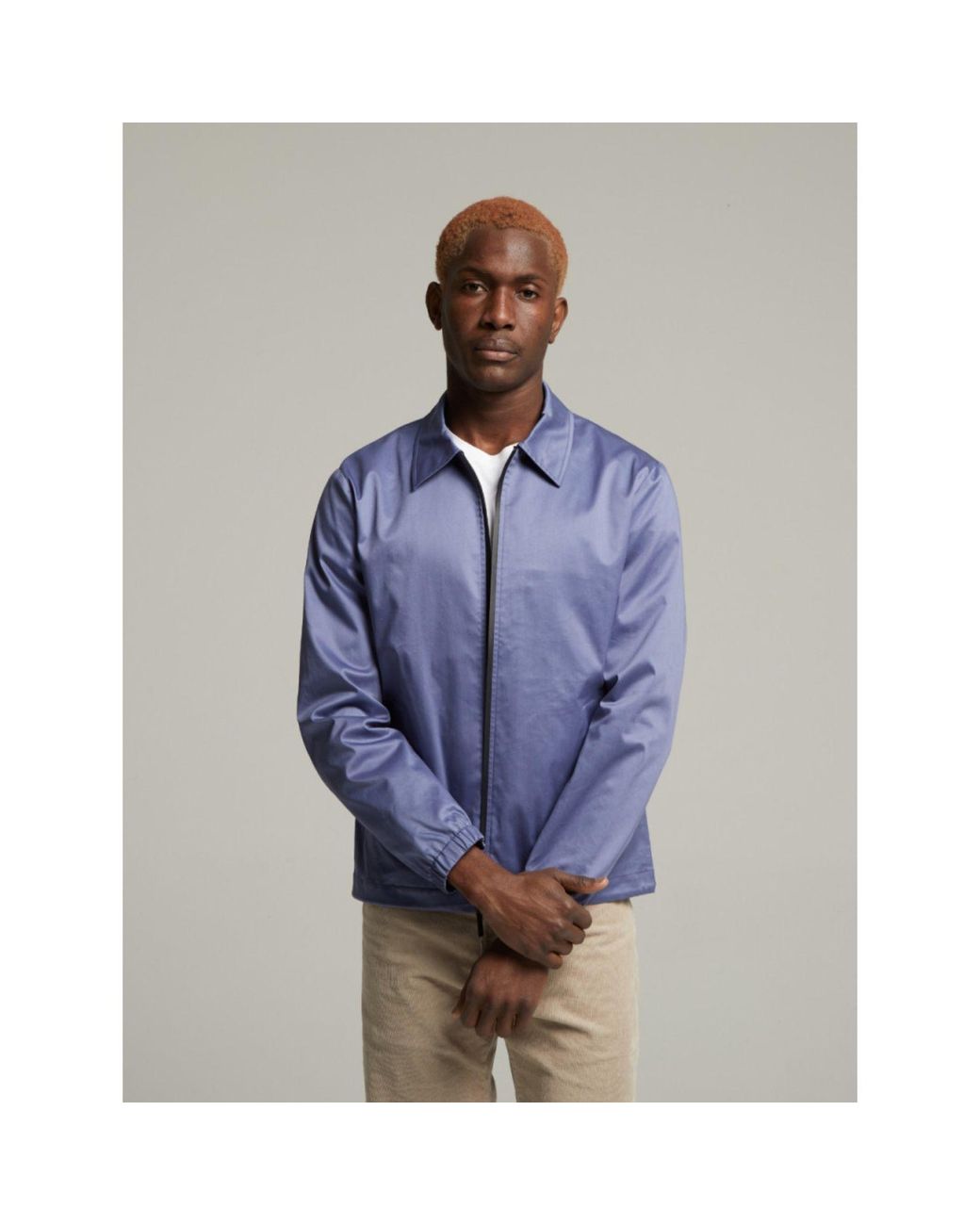 Guards London Blue Martelloz Zip Coach Jacket for men