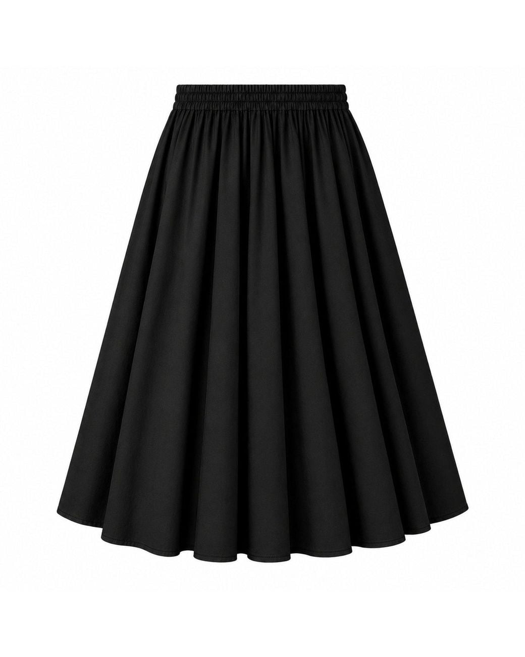 IZABELA MANDOIU Black Midi Skirt