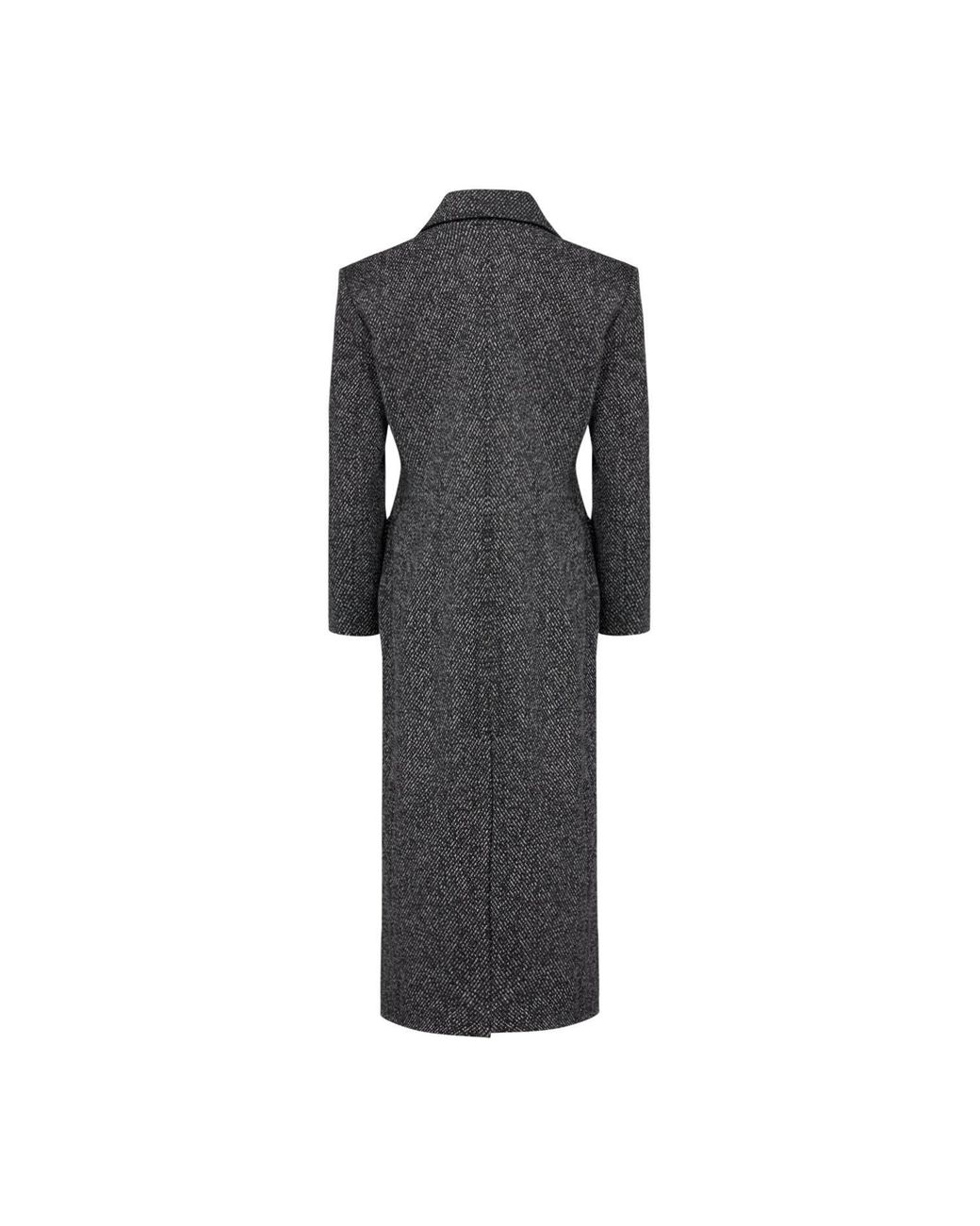 Pcfg Black Your Itch Cashmere Blend Long Overcoat